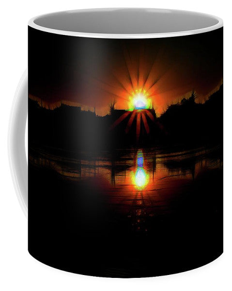 Sunset On The Wisconsin River - Mug