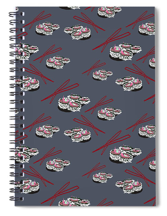 Sushi Pattern - Spiral Notebook
