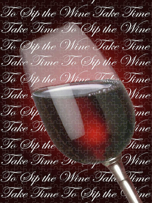 Take Time To Sip The Wine - Puzzle