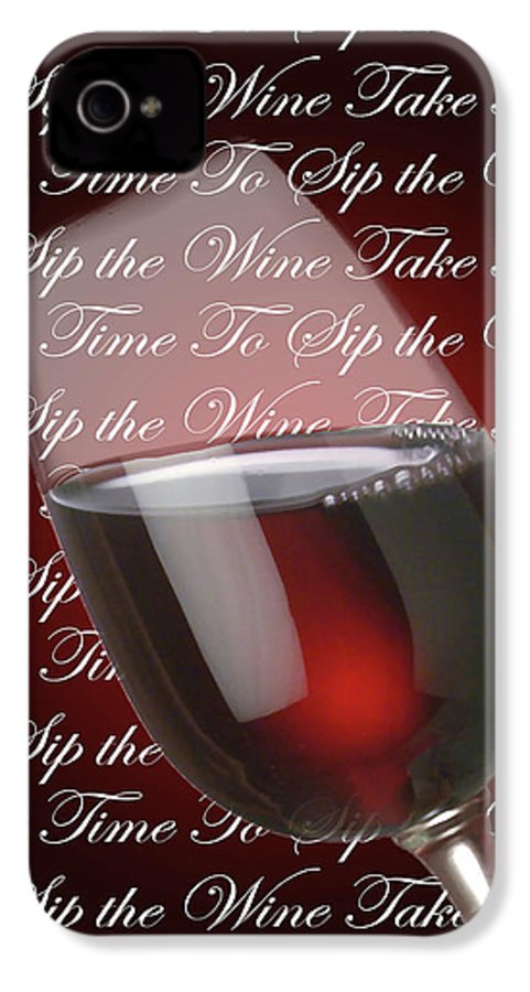 Take Time To Sip The Wine - Phone Case