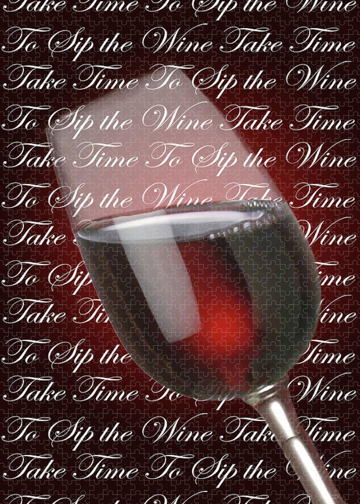 Take Time To Sip The Wine - Puzzle