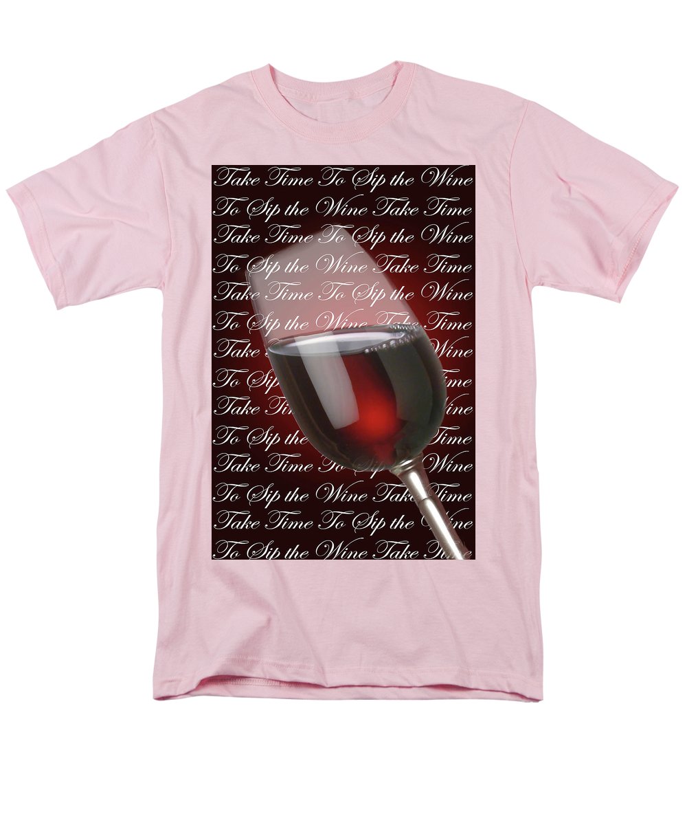 Take Time To Sip The Wine - Men's T-Shirt  (Regular Fit)