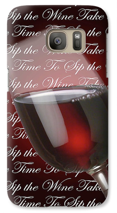 Take Time To Sip The Wine - Phone Case