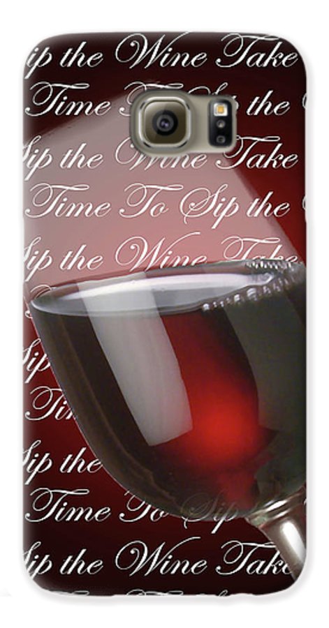 Take Time To Sip The Wine - Phone Case