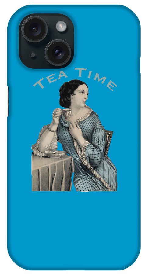 Tea Time Vintage Woman - Phone Case