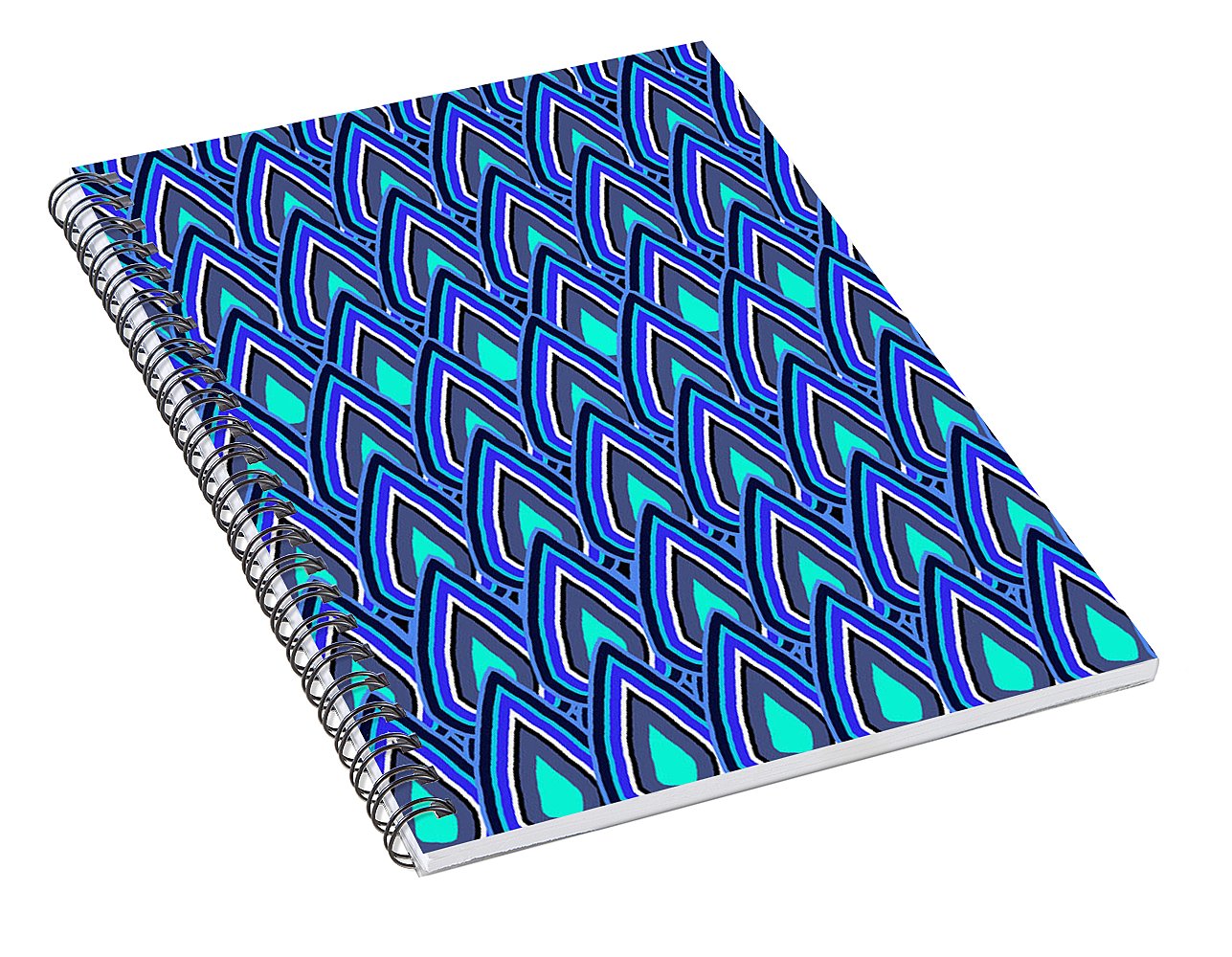 Teardrops In Blue - Spiral Notebook