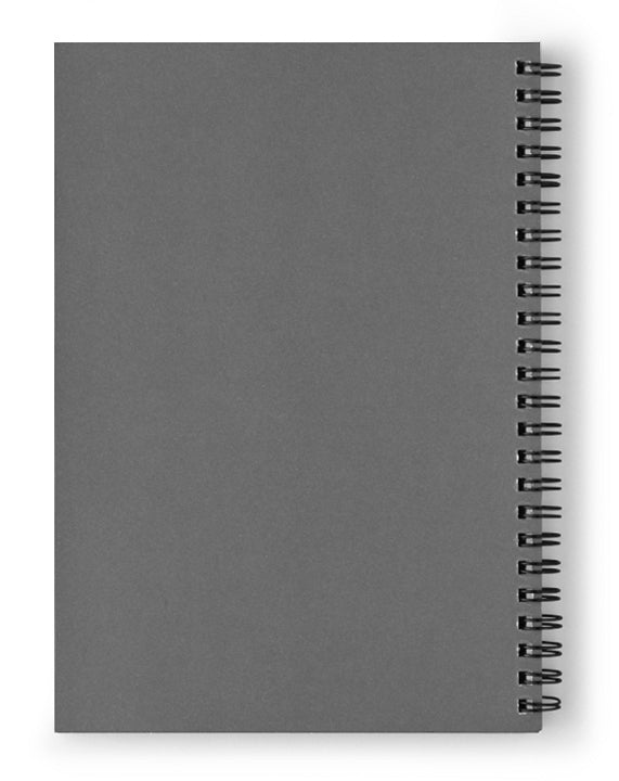 Gray Brown Black Neutral Leaves - Spiral Notebook