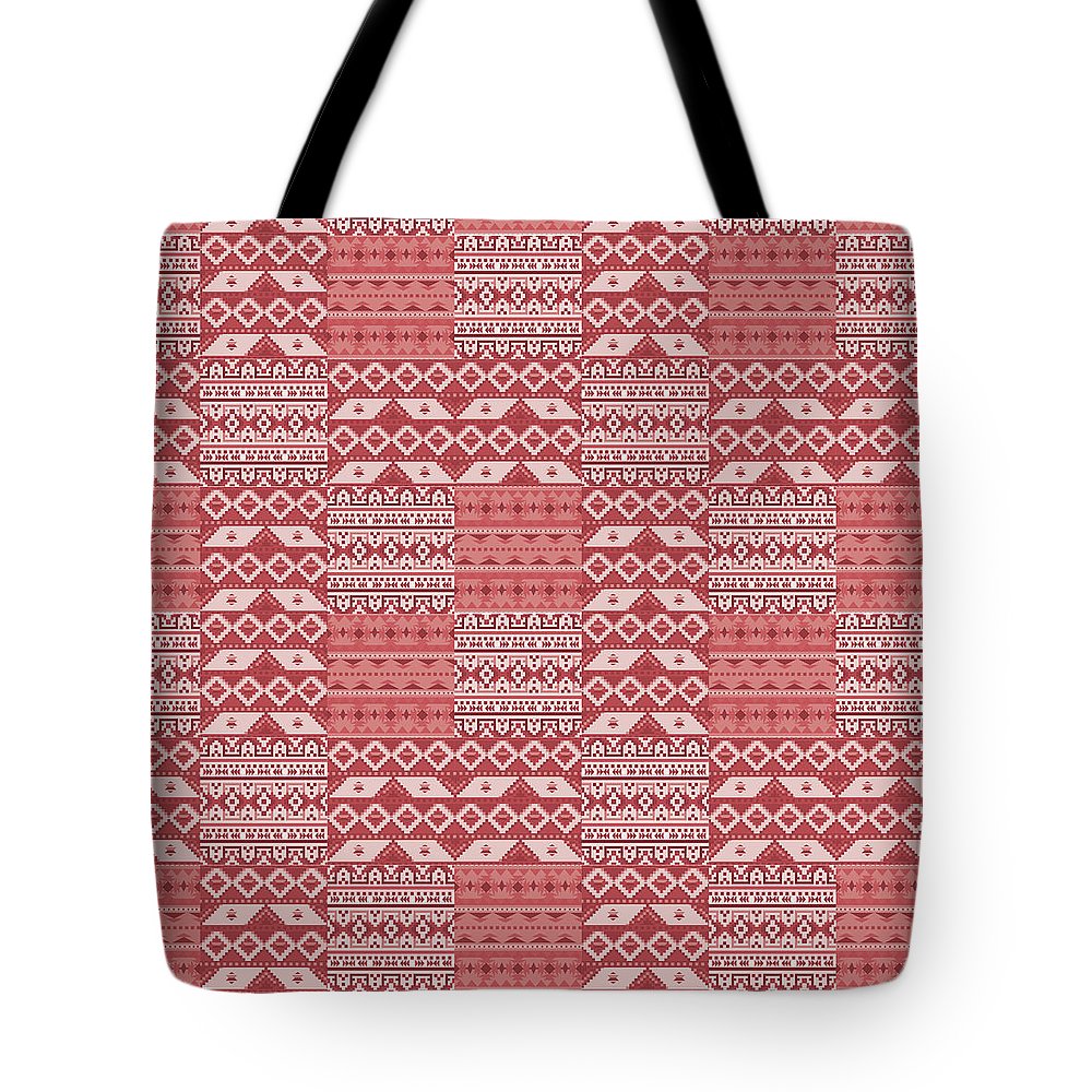 Terra Cotta Southwest Patchwork - Tote Bag