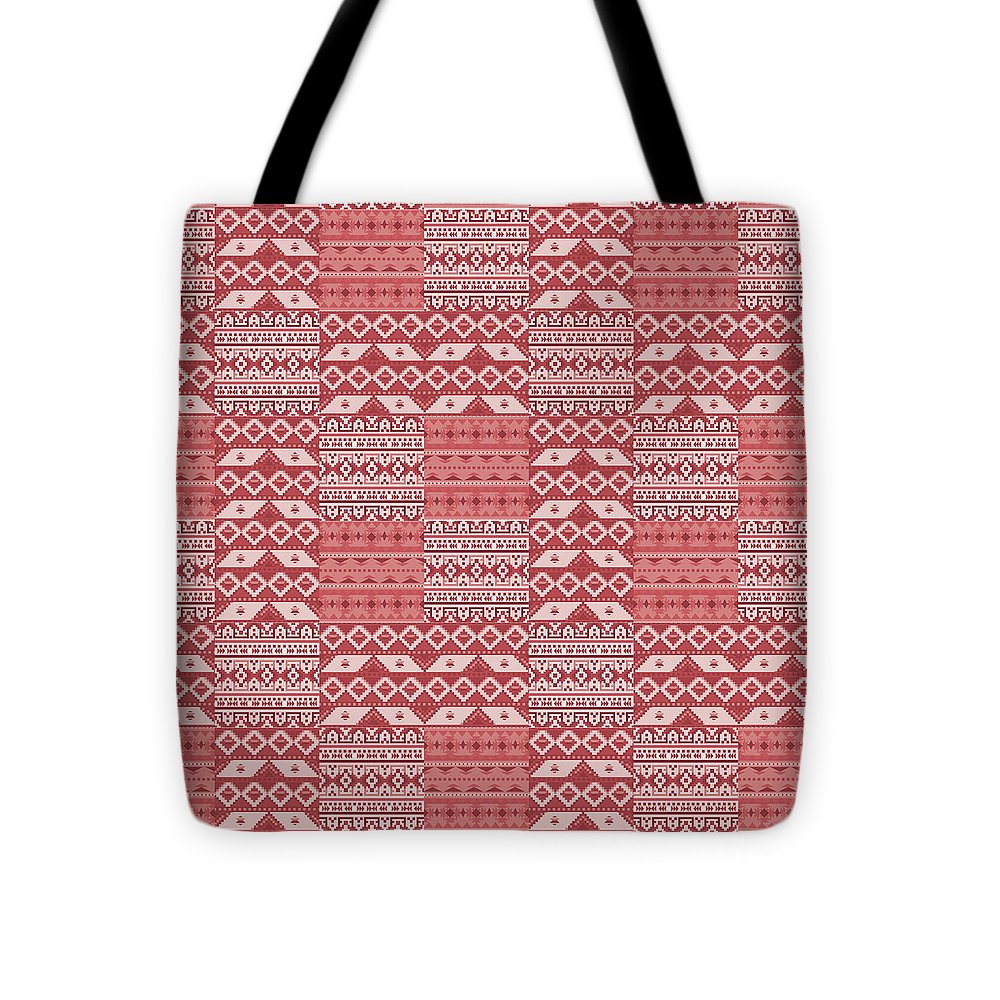 Terra Cotta Southwest Patchwork - Tote Bag