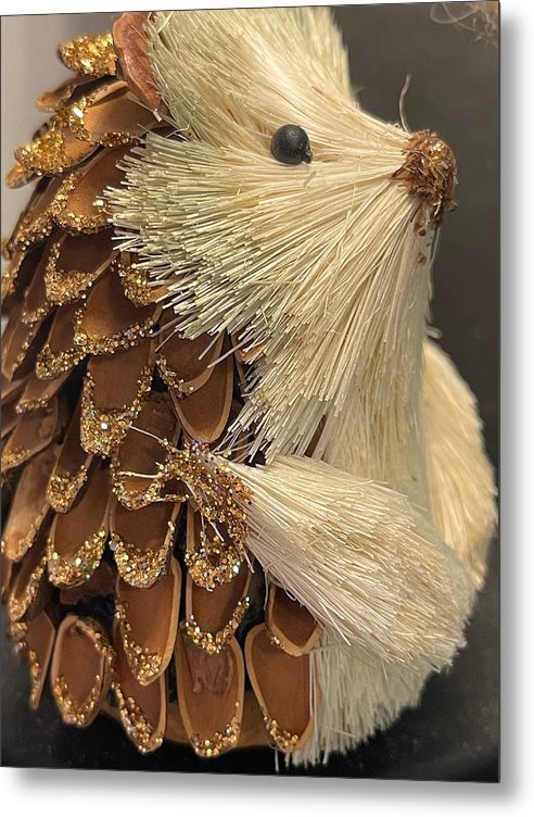 The Hedgehog Ornament - Metal Print