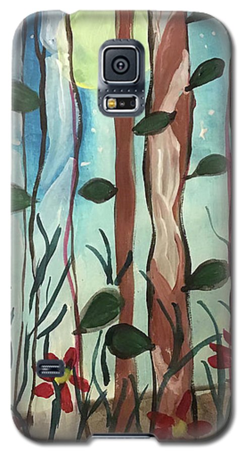 The Moon Behind Trees - Phone Case