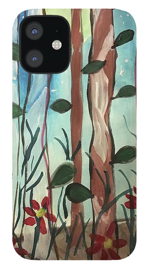 The Moon Behind Trees - Phone Case