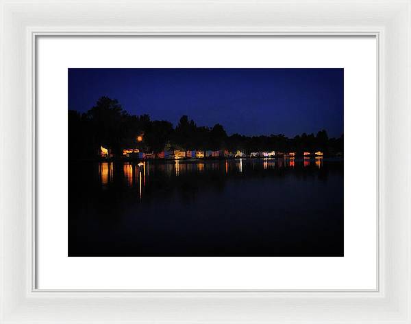 The October Lake - Framed Print