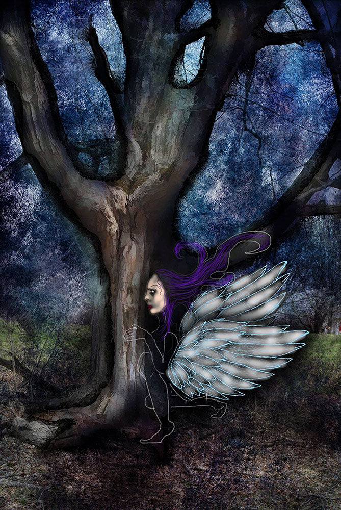 The Angel Watches By The Tree Digital Image Download