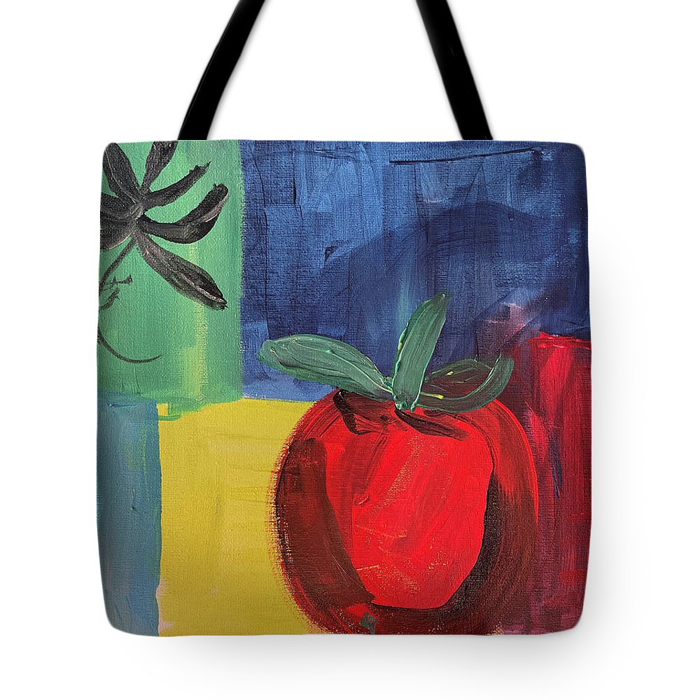 Tomato Basil Abstract - Tote Bag