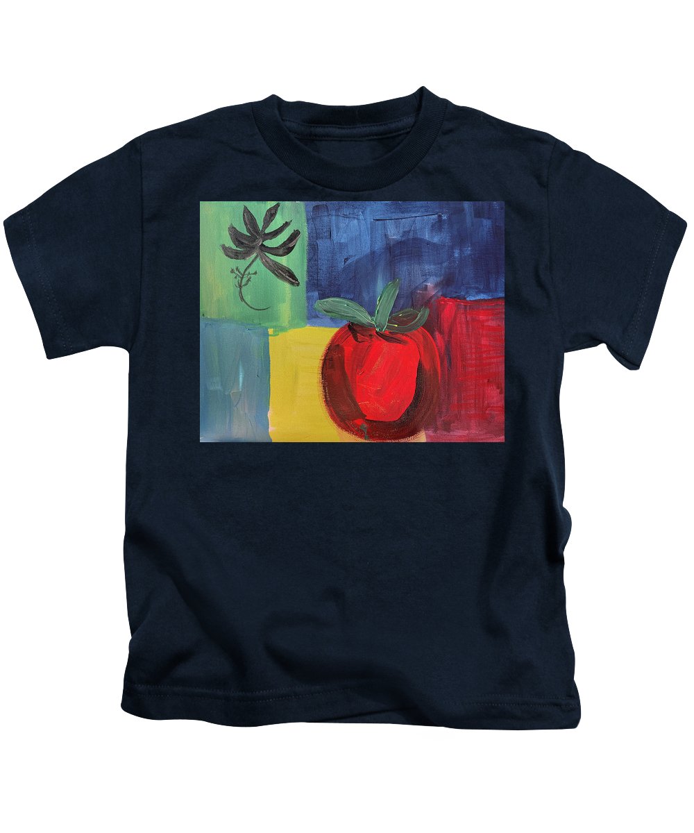 Tomato Basil Abstract - Kids T-Shirt