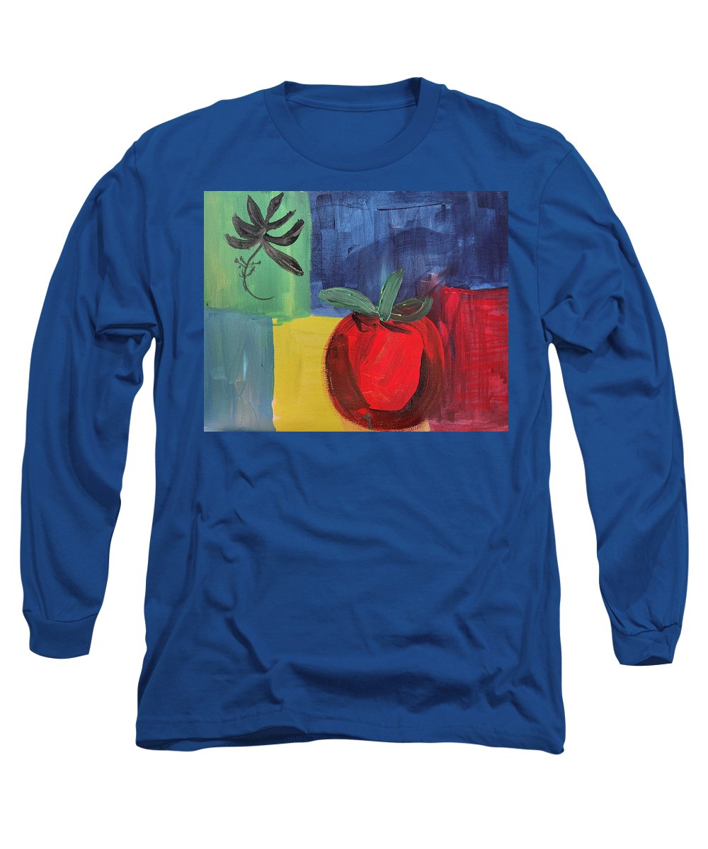 Tomato Basil Abstract - Long Sleeve T-Shirt