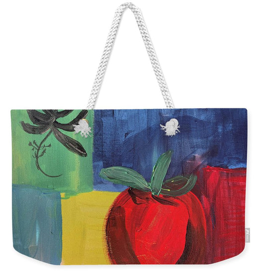 Tomato Basil Abstract - Weekender Tote Bag