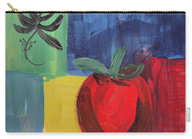 Tomato Basil Abstract - Zip Pouch