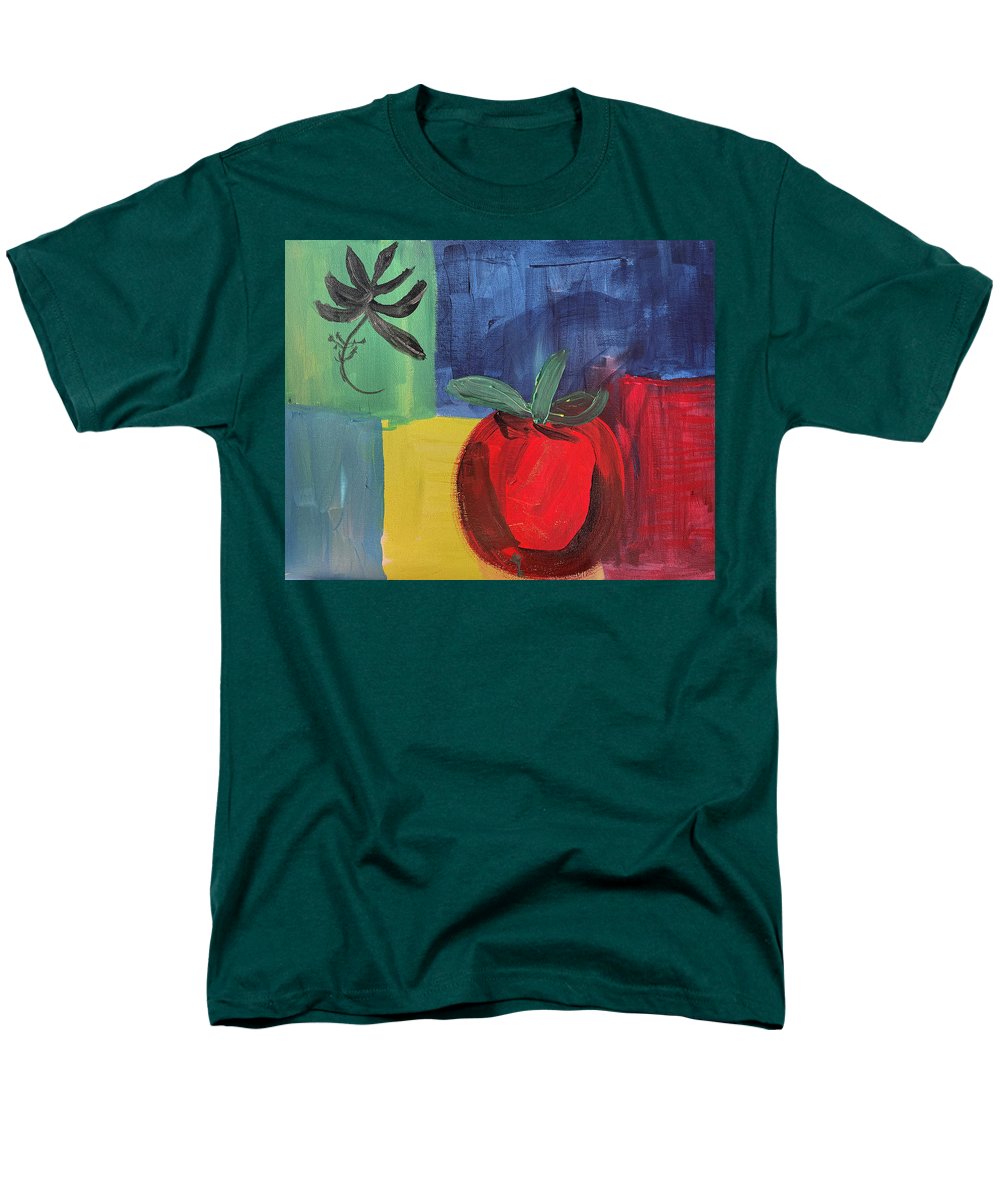 Tomato Basil Abstract - Men's T-Shirt  (Regular Fit)