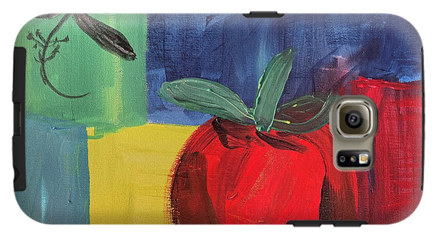 Tomato Basil Abstract - Phone Case