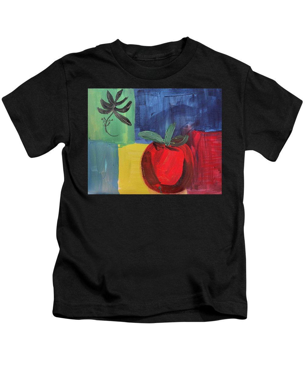 Tomato Basil Abstract - Kids T-Shirt