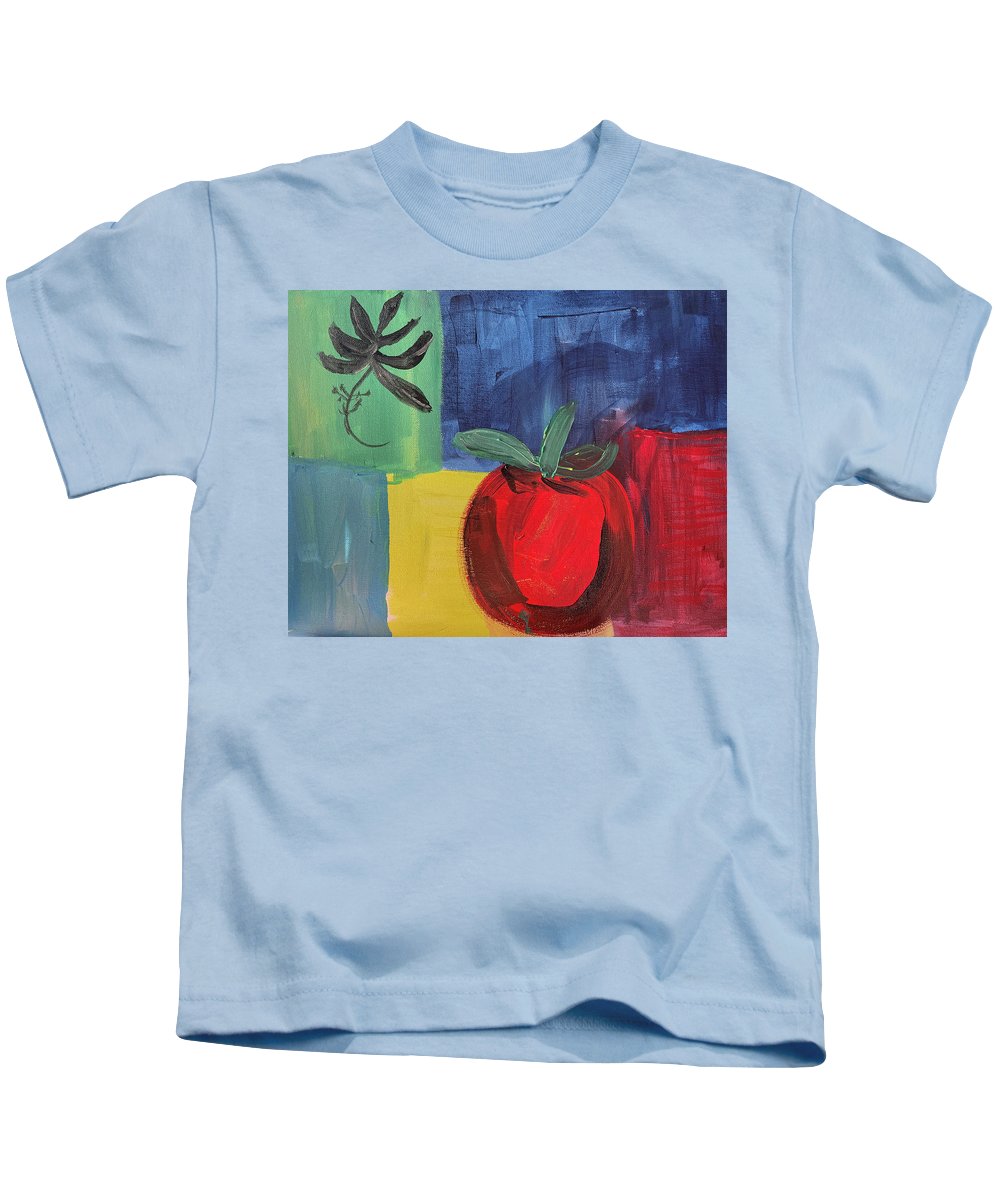 Tomato Basil Abstract - Kids T-Shirt