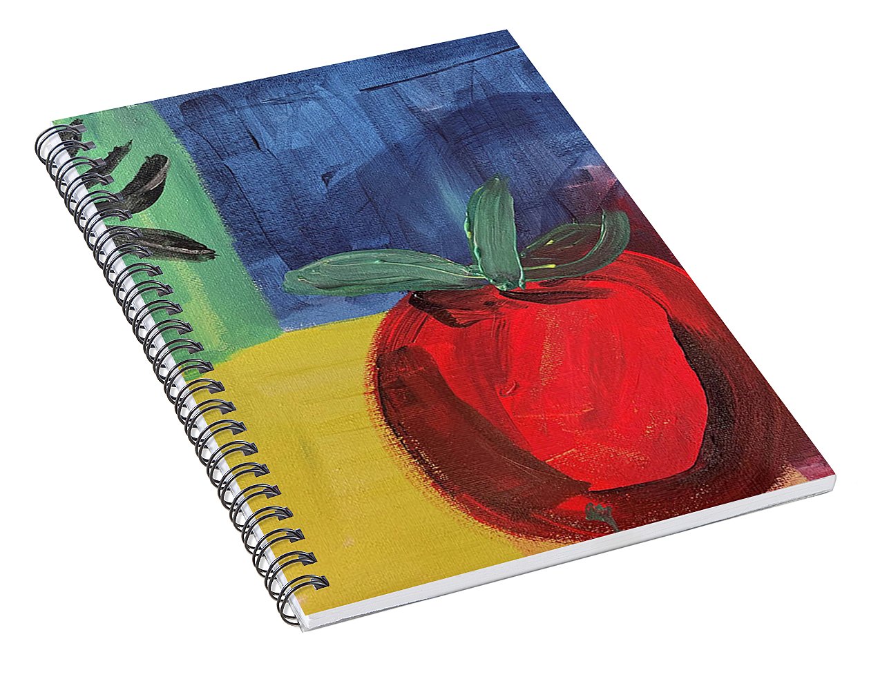 Tomato Basil Abstract - Spiral Notebook