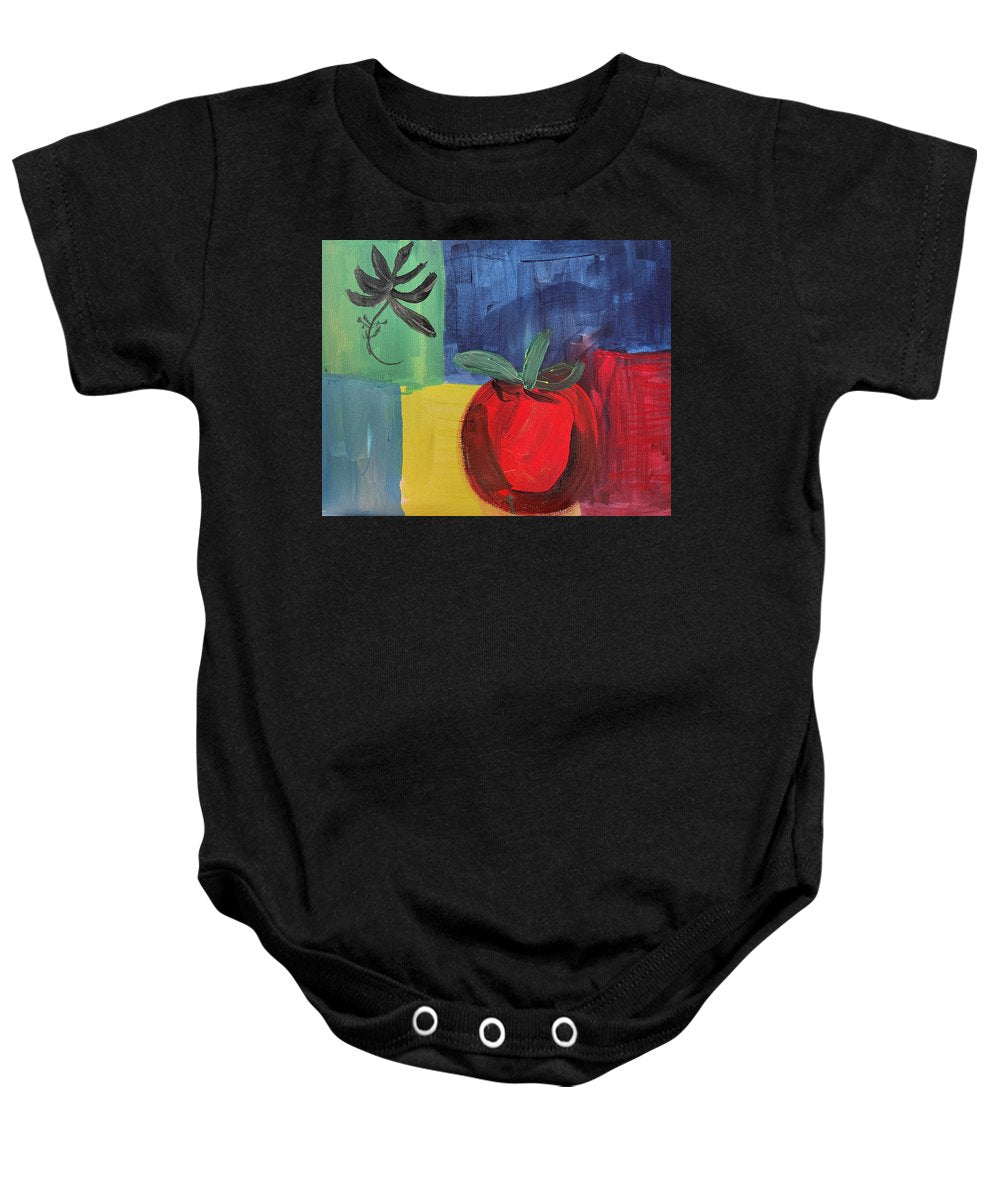 Tomato Basil Abstract - Baby Onesie