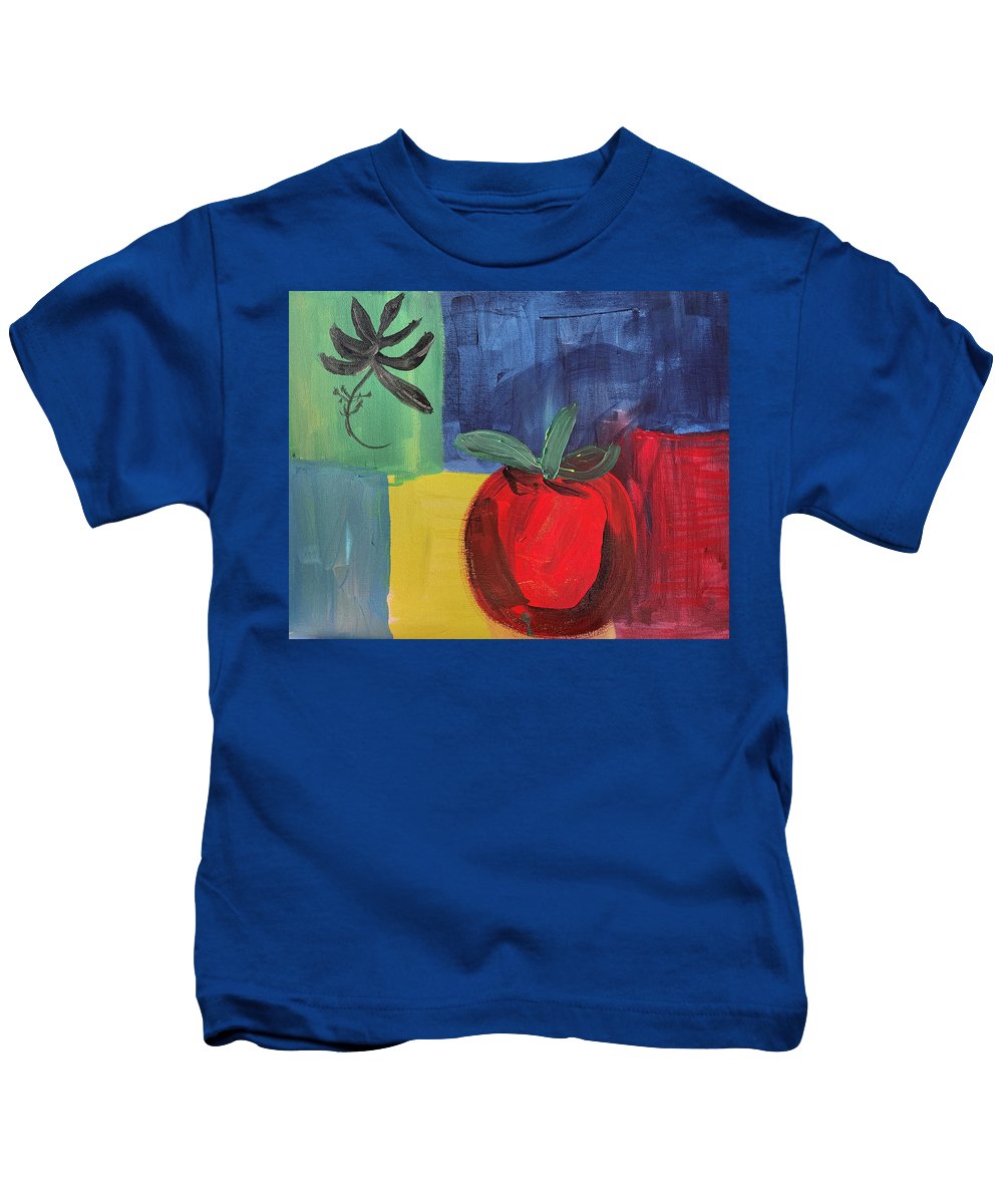 Tomato Basil Abstract - Kids T-Shirt