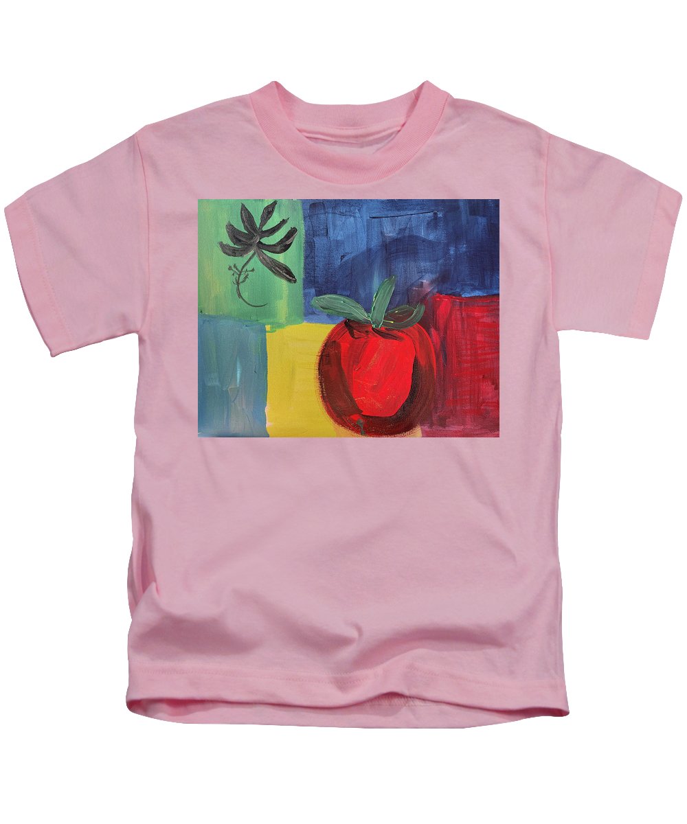 Tomato Basil Abstract - Kids T-Shirt