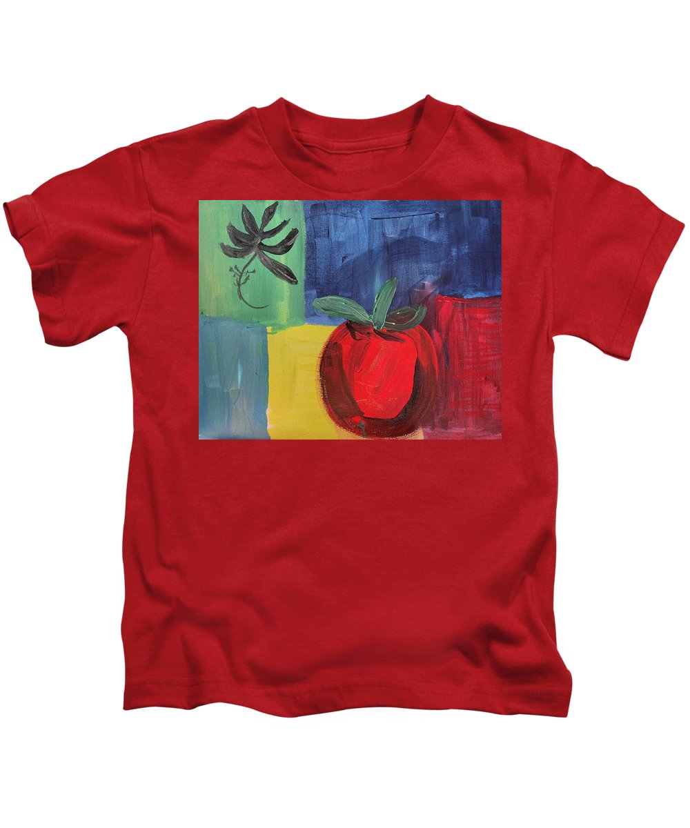 Tomato Basil Abstract - Kids T-Shirt