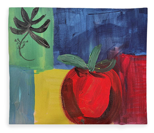 Tomato Basil Abstract - Blanket