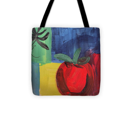 Tomato Basil Abstract - Tote Bag