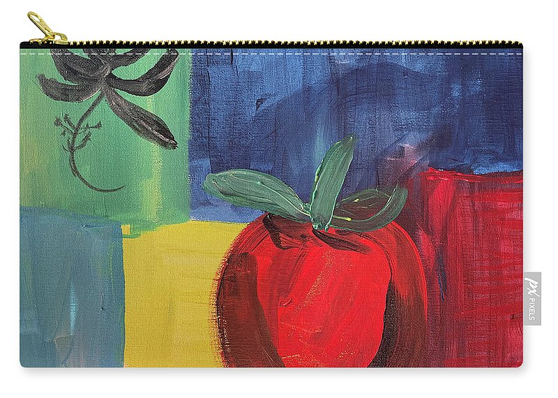 Tomato Basil Abstract - Zip Pouch