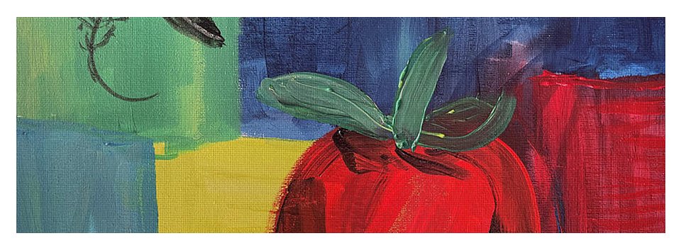 Tomato Basil Abstract - Yoga Mat