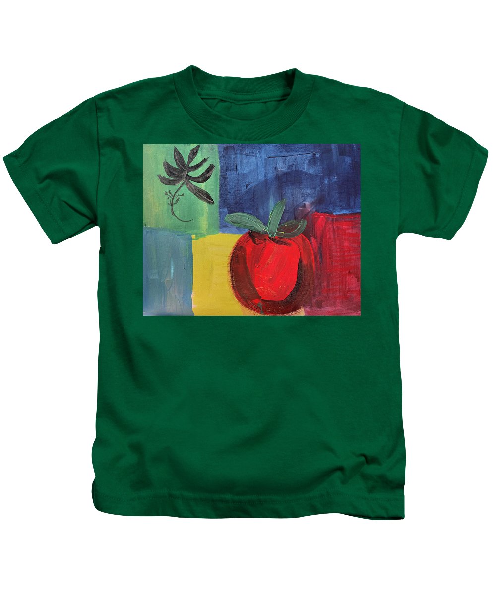 Tomato Basil Abstract - Kids T-Shirt