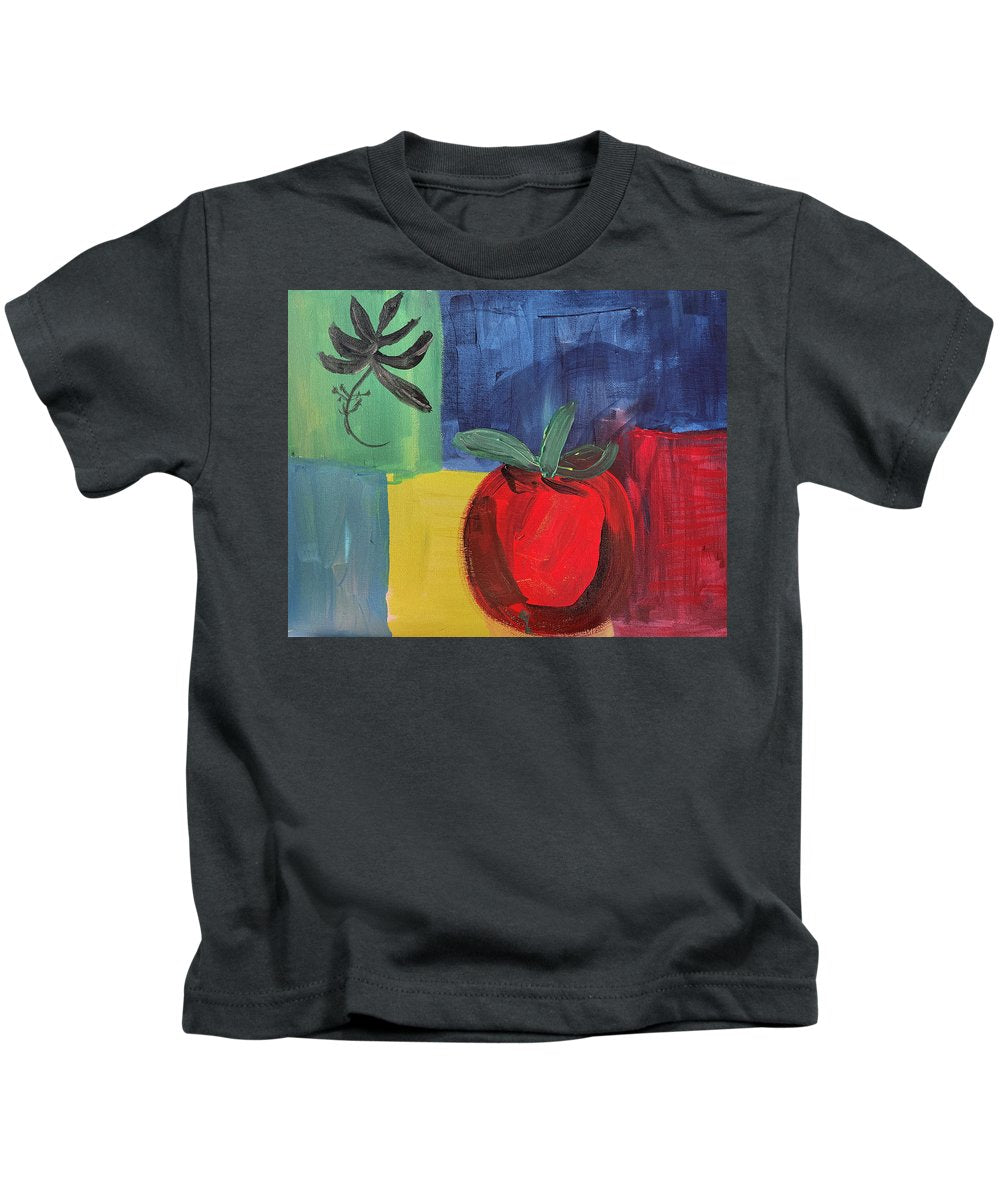 Tomato Basil Abstract - Kids T-Shirt