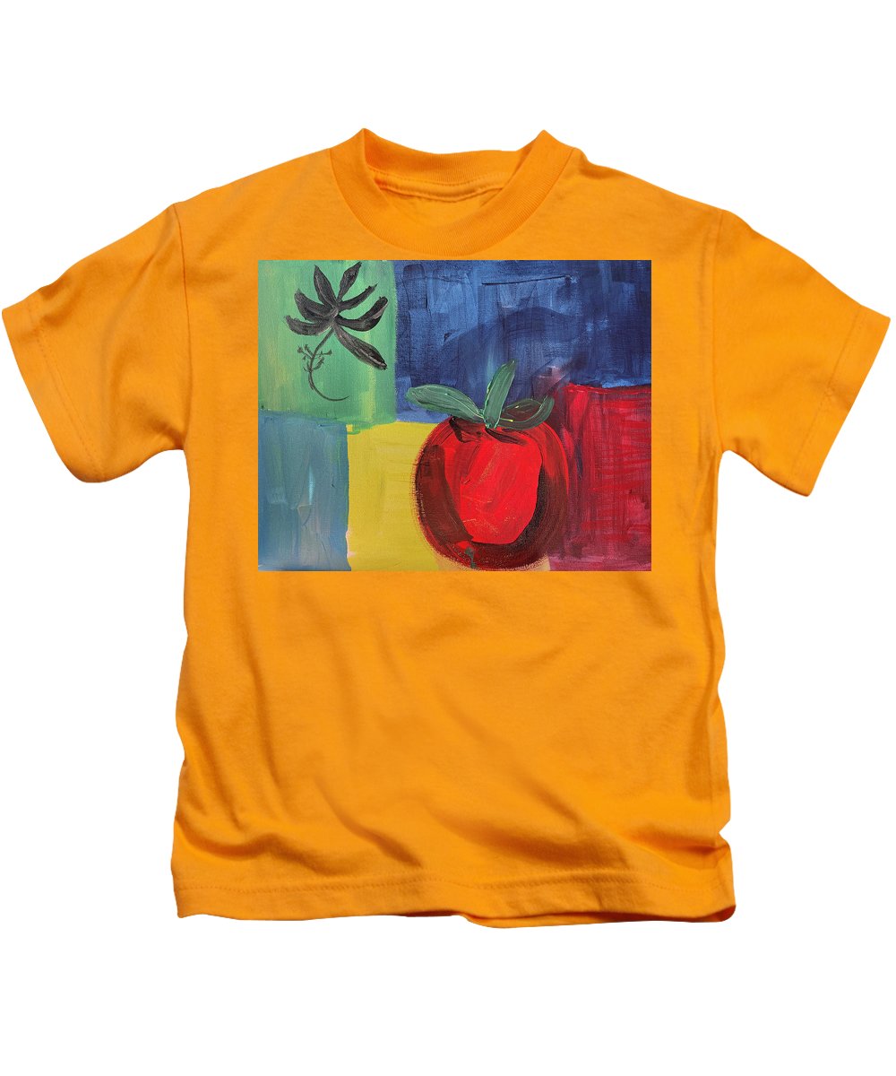 Tomato Basil Abstract - Kids T-Shirt