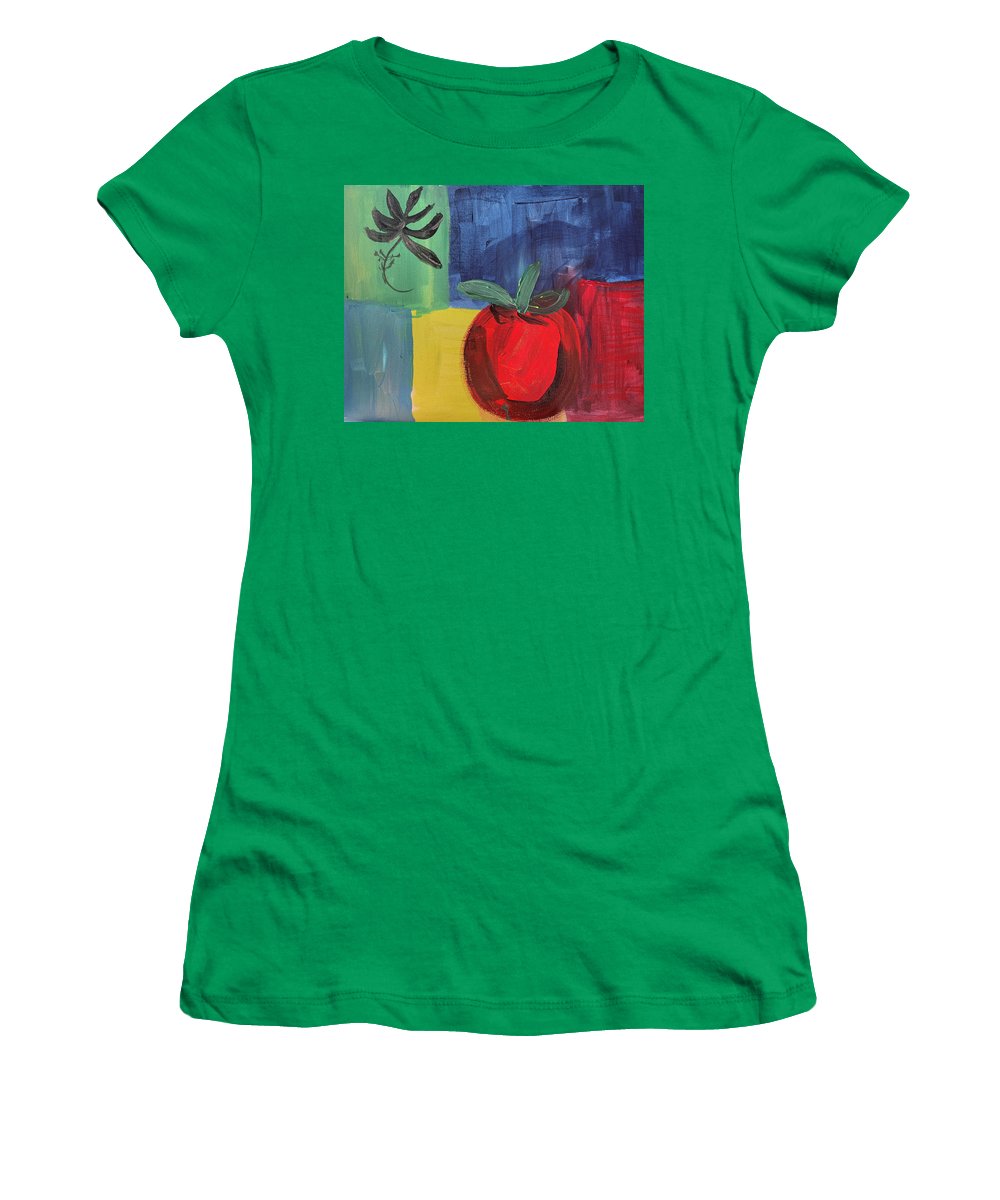 Tomato Basil Abstract - Women's T-Shirt