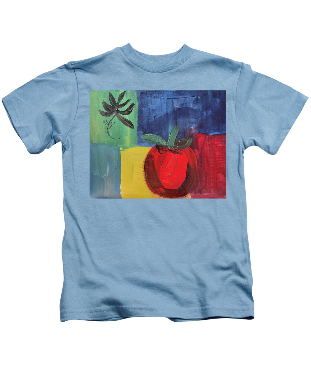 Tomato Basil Abstract - Kids T-Shirt