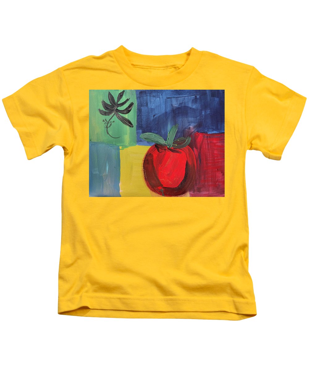 Tomato Basil Abstract - Kids T-Shirt