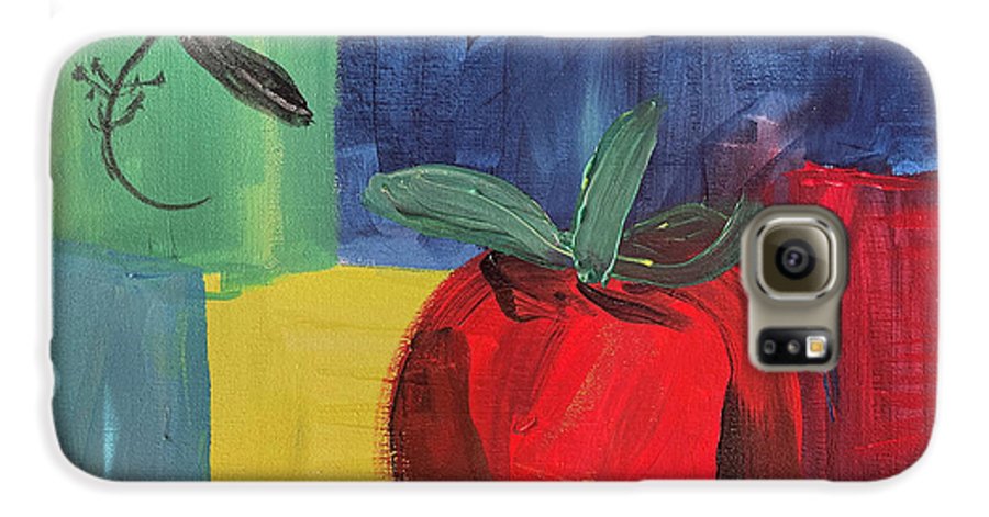 Tomato Basil Abstract - Phone Case