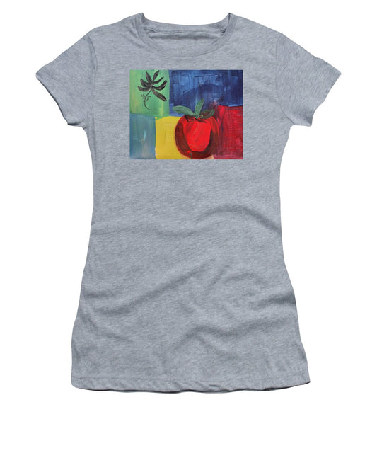 Tomato Basil Abstract - Women's T-Shirt