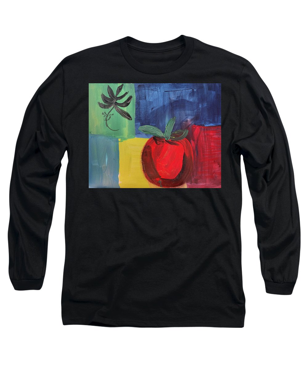 Tomato Basil Abstract - Long Sleeve T-Shirt
