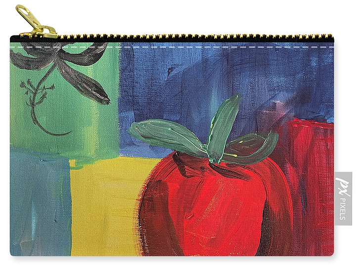 Tomato Basil Abstract - Zip Pouch