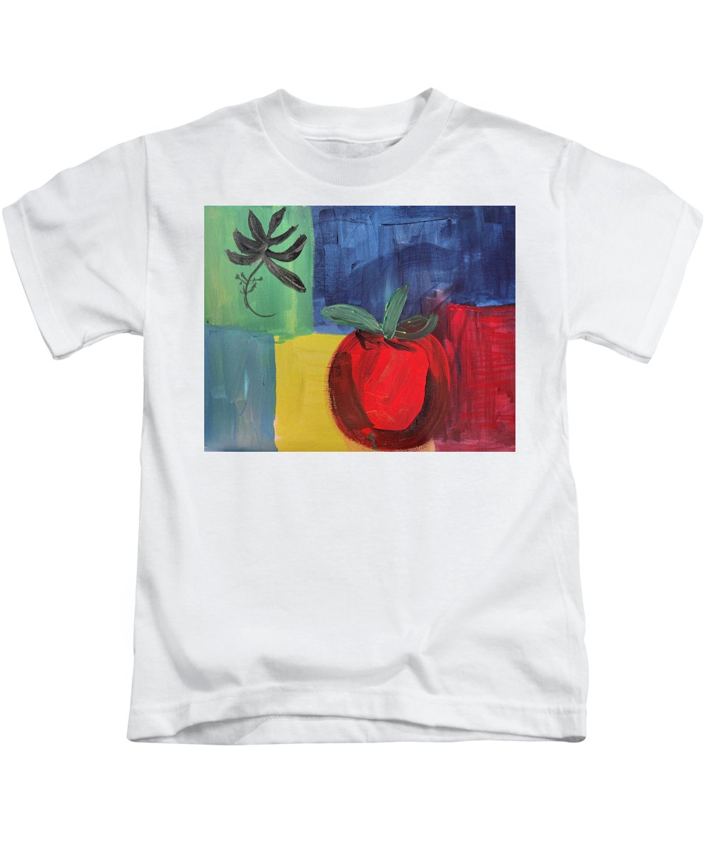 Tomato Basil Abstract - Kids T-Shirt