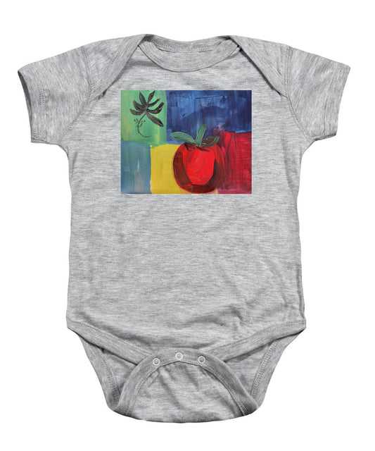 Tomato Basil Abstract - Baby Onesie