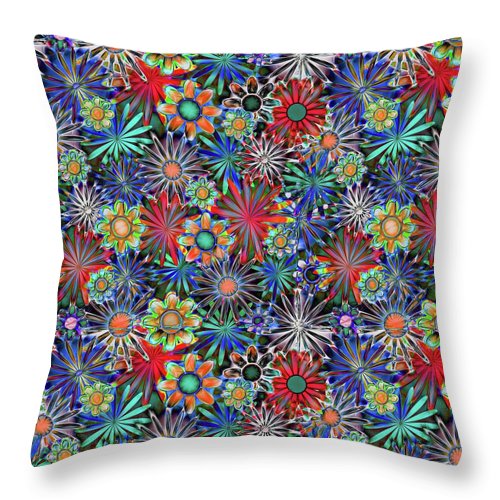 Tropical Daisies - Throw Pillow