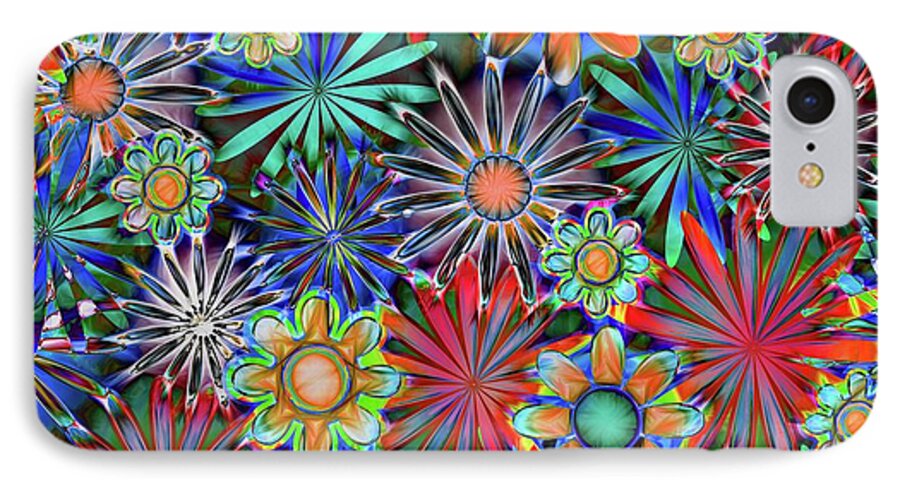Tropical Daisies Collage - Phone Case